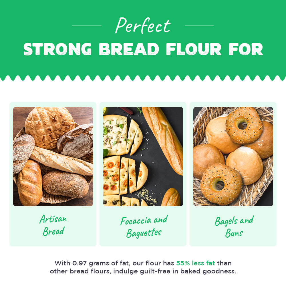 strong bread flour for Artisan bread, bagels and buns