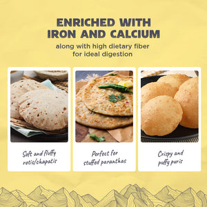 roti flour enriched with iron and calcium