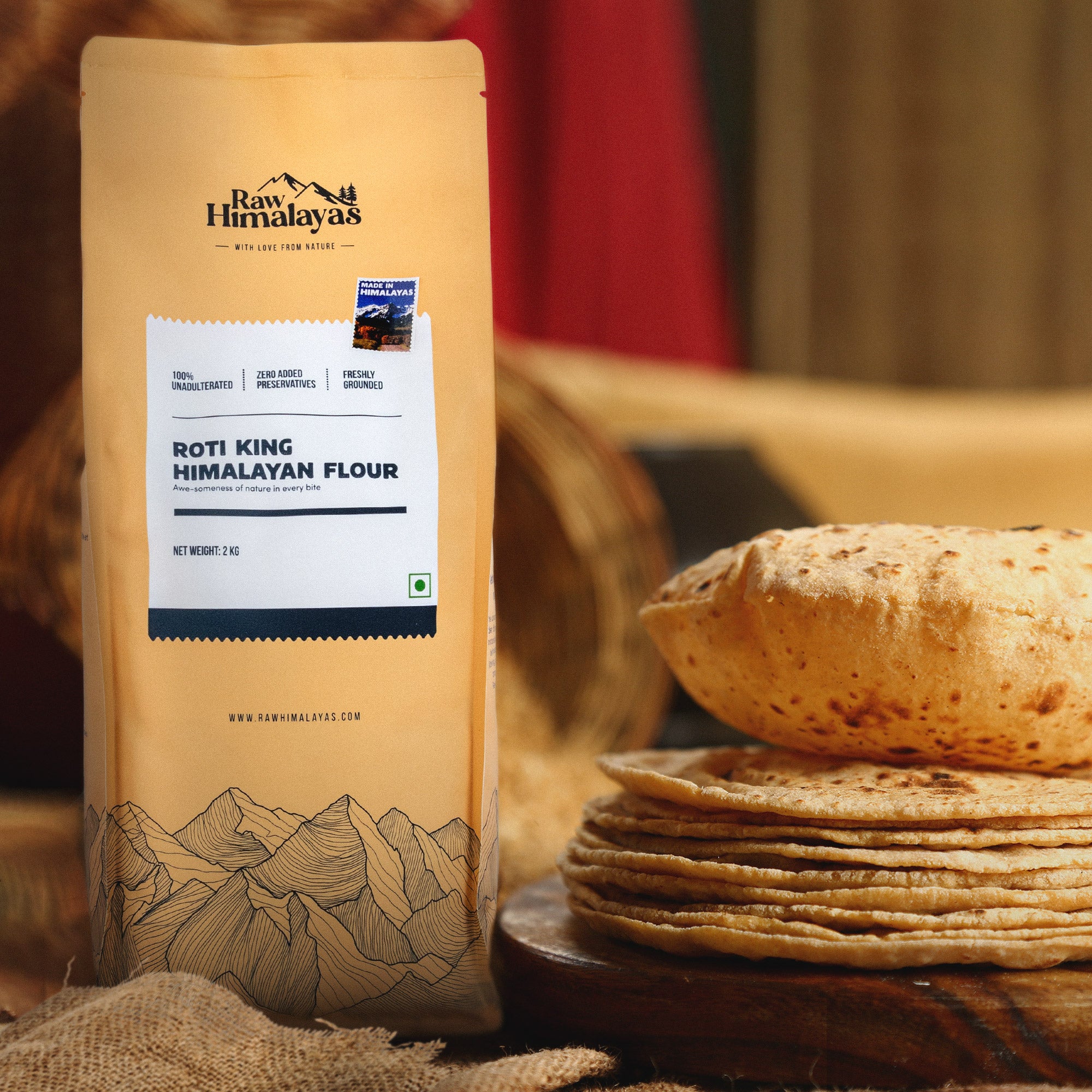 Roti King Himalayan Flour | Whole Wheat Himalayan flour – rawhimalayas